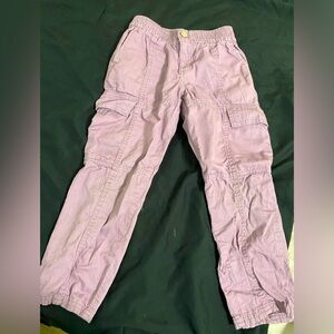 Purple GAP kids, 6, cargo pants in great condition